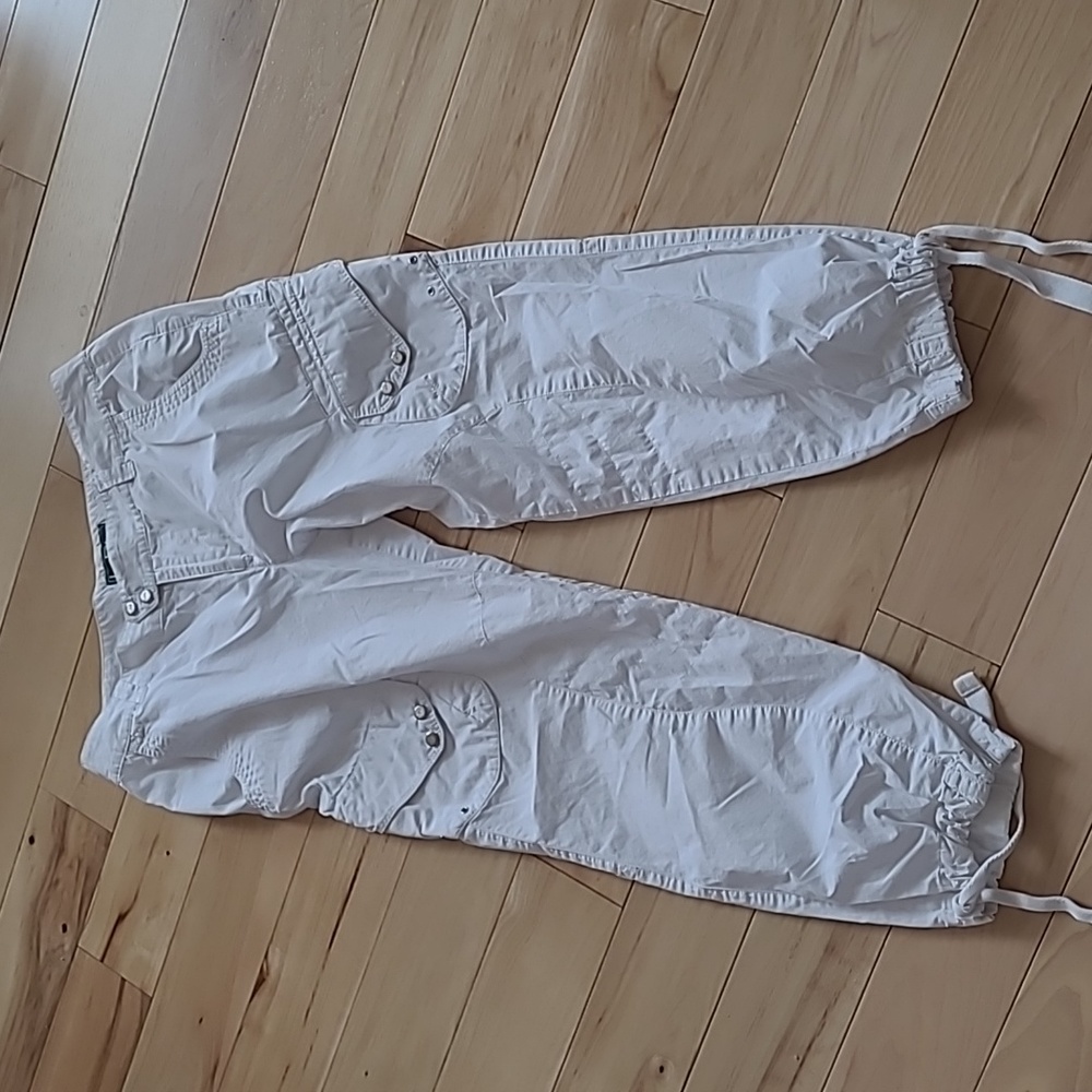 Women's 8 White Cargo Pants Cotton Ralph Lauren
